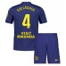 Atletico Madrid Conor Gallagher #4 Bortedraktsett Barn 2025-26 Korte ermer (+ Korte bukser)